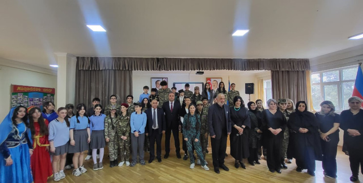 204 saylı məktəbdə Vətən Müharibəsi şəhidi Kərimov Sənan Rəhman oğlunun xatirəsinə həsr olunmuş tədbir keçirilib