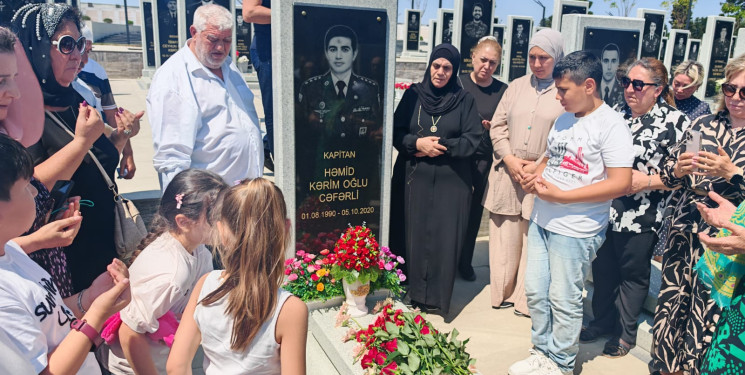 Vətən Müharibəsi şəhidi Cəfərli Həmid Kərim oğlunun məzarı ziyarət edilib
